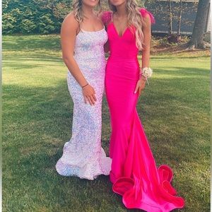 Pink Alexandria’s prom dress